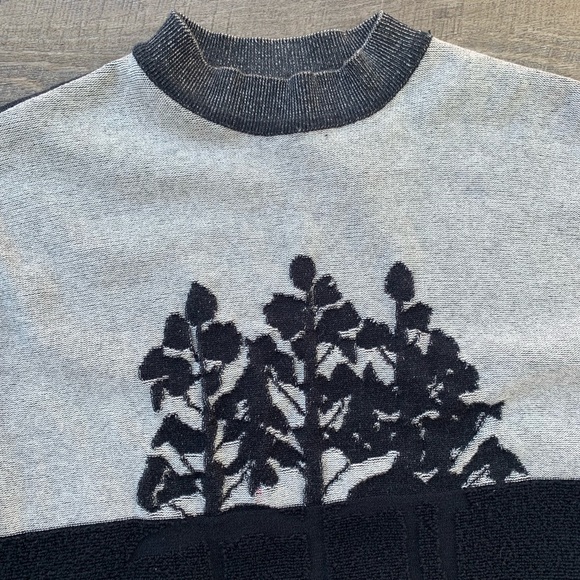 Elandale Gray & Black Tree & Roots Sweater - Picture 2 of 8